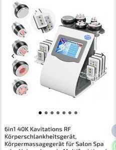 6in1 40K Ultraschall Kavitation Fettabsaugung Gerät Lipo Laser Fettverbrennung
