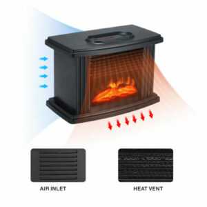 Elektrokamin Kaminofen Elektrischer Kamin Standkamin mit Fernbedienung EU NEU*