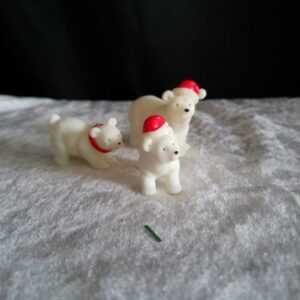 Deko-Figuren/Eisbären/Mini/neu/Winter/Weihnachten/3 Stück