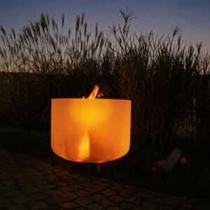 Comfy Moments Feuerschale Quarzglas 60 cm Feuerstelle Feuertopf