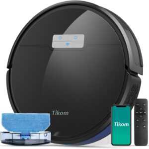 Tikom G8000 Pro Saugroboter 2-in-1, 4500Pa Saugkraft, WLAN, Selbstaufladend, 150
