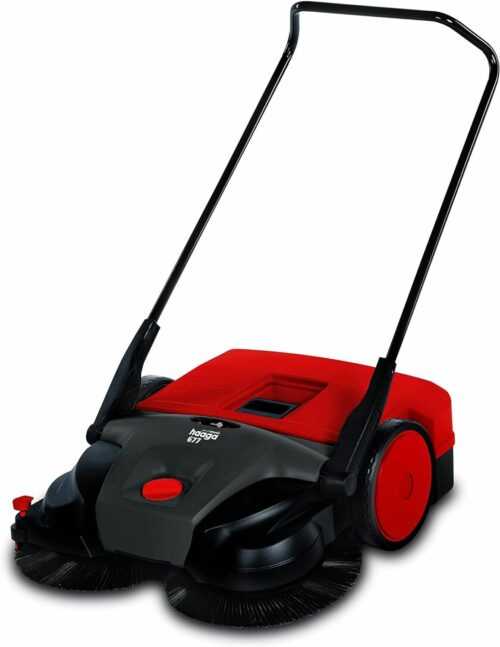 Haaga Kehrbesen / Handkehrmaschine 677 Profi, Antrieb Akku, ab 200 m² Fläche