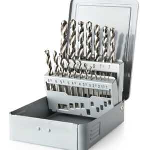 Metallbohrer-Satz HSS-G 1-10 mm 19 tlg. Spiralbohrer DIN338 in Metall Kassette
