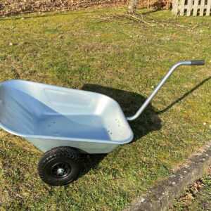 Friedhofs-, Einhand-und Gartenkarre, 85ltr. verzinkte Mulde,Gardebruk Schubkarre