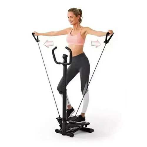 Crivit Swing Stepper mit Griff schwarz Griff  Heimtrainer Fitnessgerät Neu OVP
