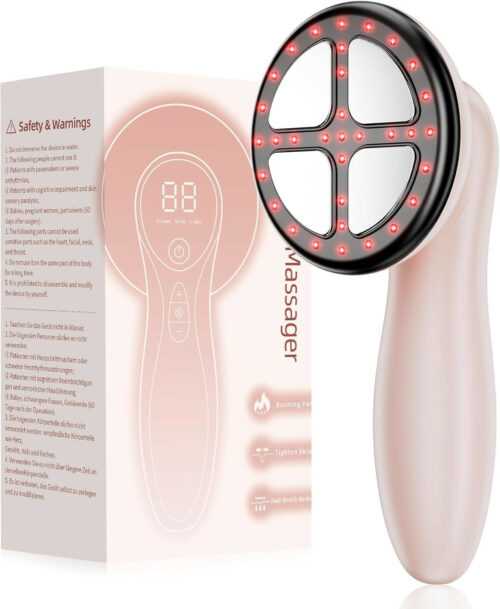 Anti-Cellulite Massagegerät Handmassage mit 4 Köpfen für Beine, Bauch, Po, Arme