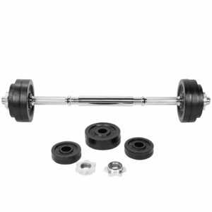 GORILLA SPORTS® Hantelset 22kg Gewichte Kurzhantel Langhantel Hantel Set Fitness