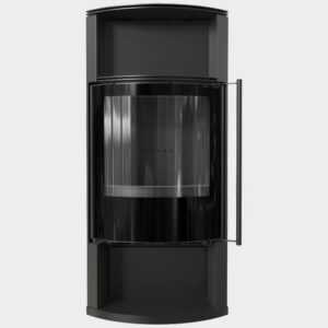 Kratki Kaminofen Kaminofen aus Stahl TOFA Ø 150 8 kW schwarz Verkleidung