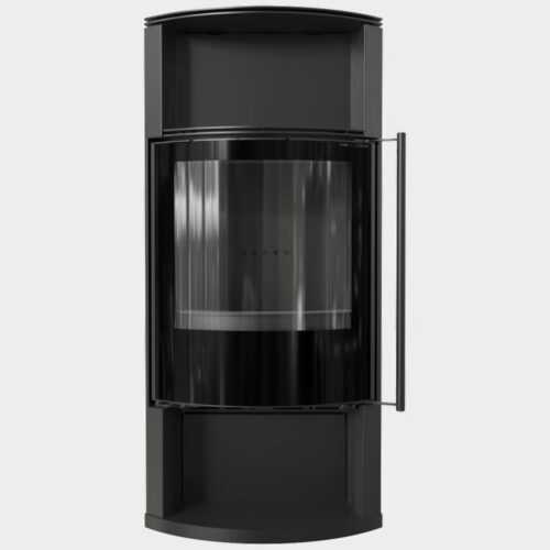 Kratki Kaminofen Kaminofen aus Stahl TOFA Ø 150 8 kW schwarz Verkleidung