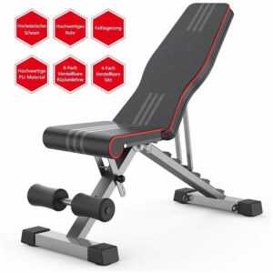 Hantelbank Trainingsbank Multi Verstellbar Schrägbank Fitnessgerät Flachbank DE