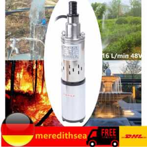 Tiefbrunnenpumpe Solar Brunnenpumpe Tauchpumpe Rohrpumpe Water Pump 16 L/min 48V
