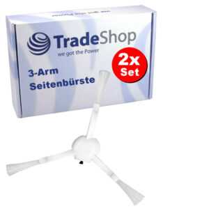 2x Ersatz 3-Arm Nylon Seitenbürste Reinigungsbürste für Xiaomi Dreame F9 D9