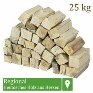(0,84€/1kg) Brennholz Kaminholz Kiefer Holz 25kg Ofen Kamin Kaminofen Grill 25cm
