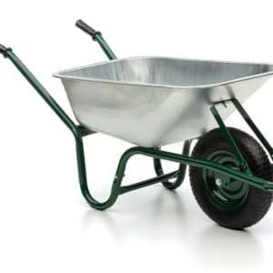 MIDORI Schubkarre 210kg Luftreifen Bauschubkarre Gartenschubkarre 100 Liter
