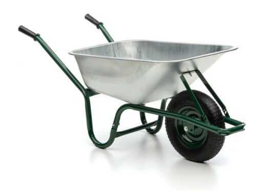 MIDORI Schubkarre 210kg Luftreifen Bauschubkarre Gartenschubkarre 100 Liter