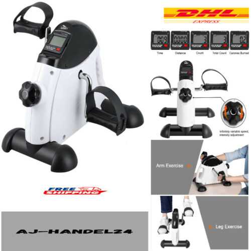 Mini Heimtrainer Fitnessgerät mit Einstellbarem Widerstand, Rutschfester Matt...