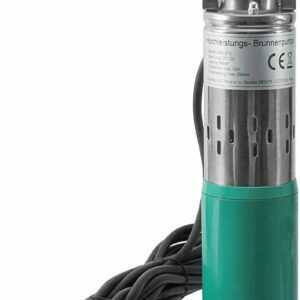 12V Tiefbrunnenpumpe Wasserpumpe Förderhöhe 30 M Edelstahlgehäuse 1500L/Stunde