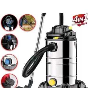 DMS Industriestaubsauger 4in1 Nass und Trockensauger Laubsauger 2000W Edelstahl