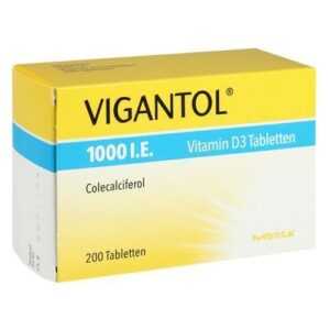 VIGANTOL 1.000 I.E. Vitamin D3 Tabletten 200 St. PZN 13155690