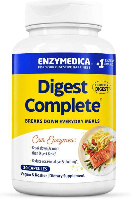 - Digest, Complete Digestive Enzyme Formula, 30 Capsules