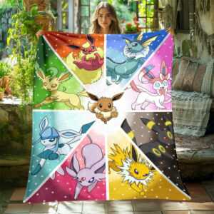 Pokemon-Flanell-Decke weich & flauschig Überwurf für Kinder & Sofa
