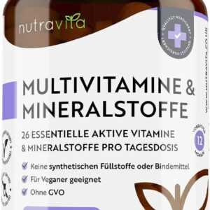 Multivitamin & Mineralstoffe - 365 hochdosierte Tabletten mit Bioaktiv-Formen