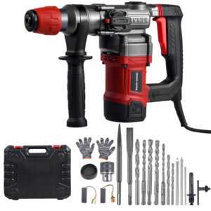 2000W SDS+ Bohrhammer und Meißelhammer, Schlaghammer, Koffer und Zubehör