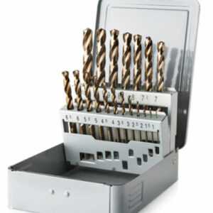 Metallbohrer-Satz HSS-Co Spiralbohrer 1-10mm 19-tlg. DIN338 in Metall Kassette