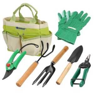 Gartenwerkzeug Set 7 tlg Gartenschere Gartengeräte Garten Klringeräte Grabpflege