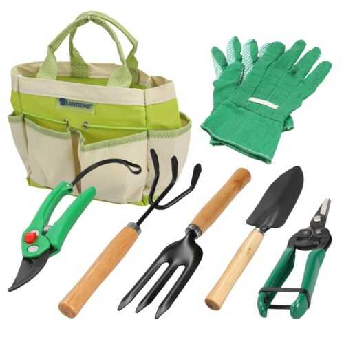 Gartenwerkzeug Set 7 tlg Gartenschere Gartengeräte Garten Klringeräte Grabpflege
