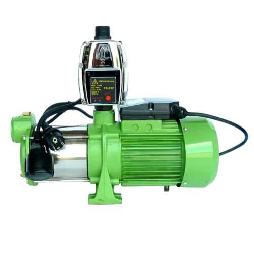 CHM GmbH® Kreiselpumpe Edelstahl 5400 L/h 6,5 Bar Wasserpumpe mit Druckschalter