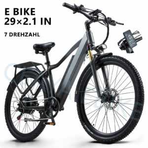 29 Zoll E-BIKE Damen/Herren E-Mountainbike 48V 18AH Akku Elektrofahrrad