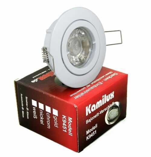 Kamilux 230V GU10 Einbauspot - Für Eigenheim, Trockenbau & Altbausanierung