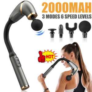U-förmige Massage Gun,Massage Pistole für Rücken Nacken und Schulter DE