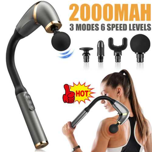 U-förmige Massage Gun,Massage Pistole für Rücken Nacken und Schulter DE