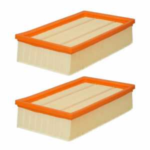 2x Flachfaltenfilter für Kärcher NT 20/1 25/1 30/1 35/1 40/1 45/1 55/1 Tact Te