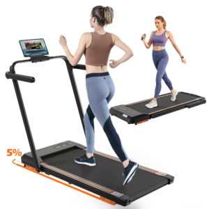 Laufband klappbar 12 km/h LCD Puls Heimtrainer für zuhause Walkpad 150 kg