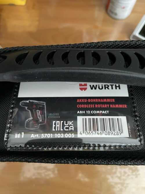 Würth ABH 12 Compact M-Cube Bohrhammer, 2x Akku