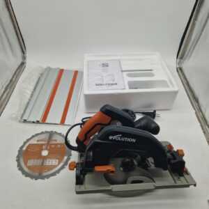 Evolution Handkreissäge R185CCSX Kreissäge Hm-Sägeblatt 1020mm Mini-Schiene ;Mul