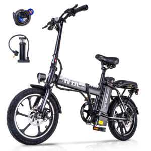 E Bike Klapprad 16 Zoll Elektrofahrräder Faltbares E-City Bike Abnehmbare Batter
