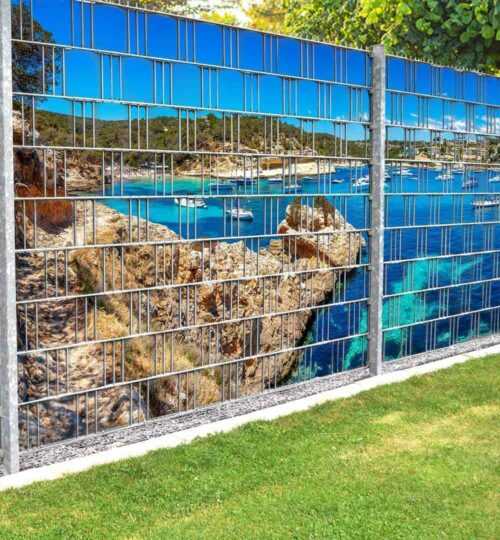 Zaunsichtschutz Strand Lagune Sichtschutzstreifen Garten Zaun