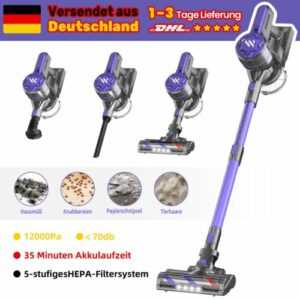 Schnurloser 4-in-1 Handstaubsauger LED-Leuchten Tragbares beutelloses Reinigen