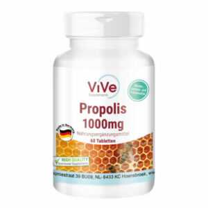 Bienen-Propolis Extrakt 1000 mg  - 60 Tabletten, hochdosiert  | ViVe Supplements