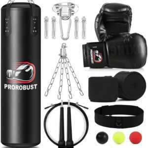 Robustes 120cm PU Boxsack-Set mit 12oz Handschuhen für effektives Heimtraining