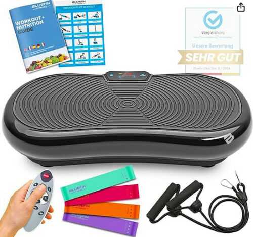 Bluefin Fitness Vibrationsplatte Fitness-Trainer Home Workout Muskelaufbau