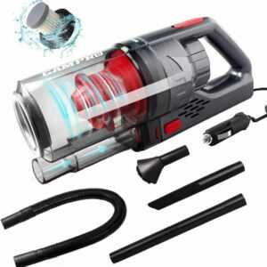 GAMPRO 6000PA Auto-Staubsauger,Handstaubsauger,4in1-Düsen,150W,12V, 4,5 m Kabel