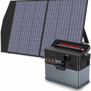 ALLPOWERS S300 Tragbarer Powerstation mit 1x 100W Solarpanel für Garten Party