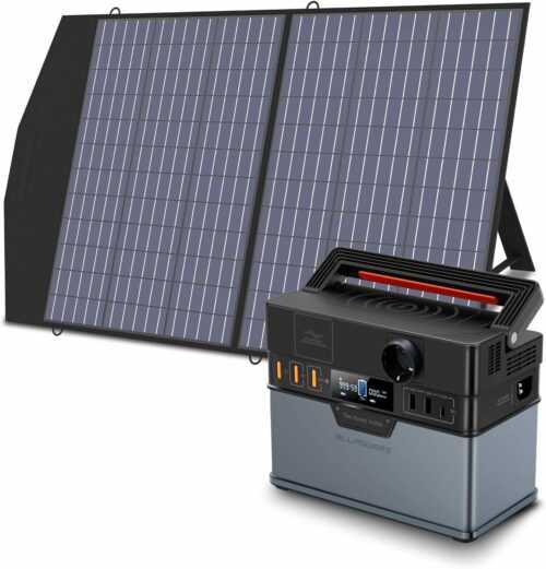 ALLPOWERS S300 Tragbarer Powerstation mit 1x 100W Solarpanel für Garten Party