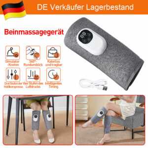 4-Modi Beinmassagegerät Wadenmassagegerät Wärme Massage Kompressionsmassage DHL