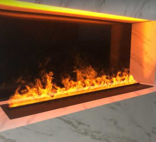 Moderner Ultraschall-Nebelkamin mit realistischer Flammensimulation